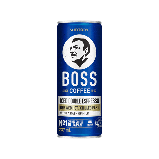 Suntory Boss Iced Coffee Double Espresso 237mL (12 pack)